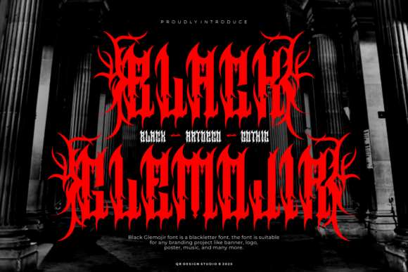 Black Glemojir: A Typeface with Gothic Ferocity