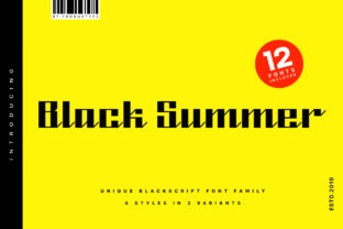 Black Summer Family: A Bold Blackletter for Modern Design