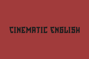Cinematic English: A Premium Font for Dramatic Branding