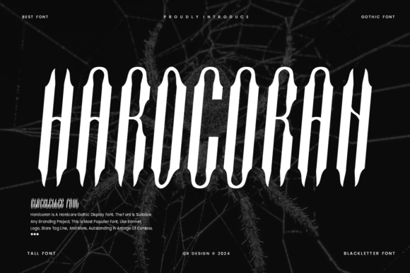 Hardcoran: A Bold Gothic Blackletter for Modern Edge