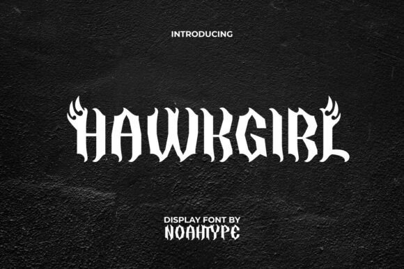 Hawkgirl Font: A Bold Blackletter for Fierce Designs