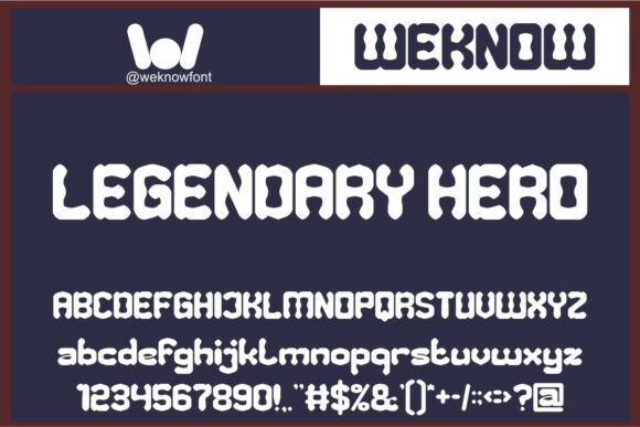 Legendary Hero: A Gothic Font with a Playful Twist