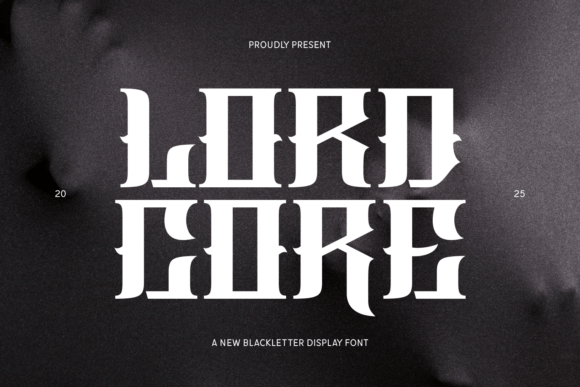 Lordcore: Forging a Futuristic Brand Identity with Blackletter Power