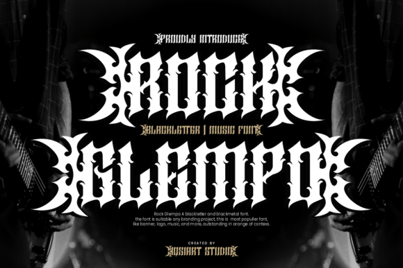 Rock Glempo: The Blackletter Font with Heavy Metal Edge