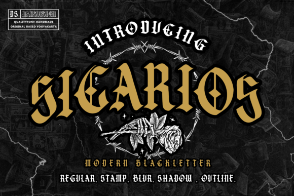 Sicarios: The Blackletter Font with a Modern Edge