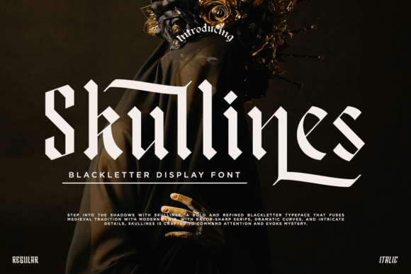 Skullines: The Gothic Display Font with a Modern Edge