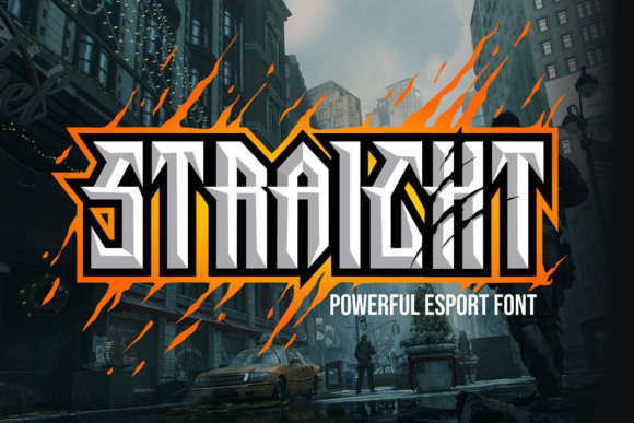 Straight: Command Attention with a Fierce Blackletter Typeface
