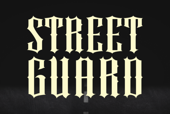 Street Guard: Commanding Attention with Urban Blackletter